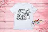 Heart Crusher Color Me Tee