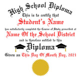 High School Diploma Shirt